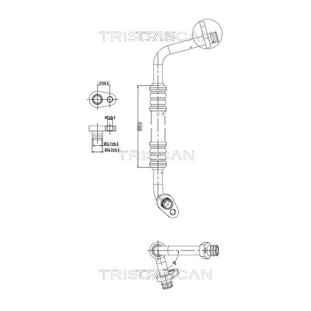 Tuyau De Clim Pour Peugeot 508 I Citroën C5 III 6477.GG