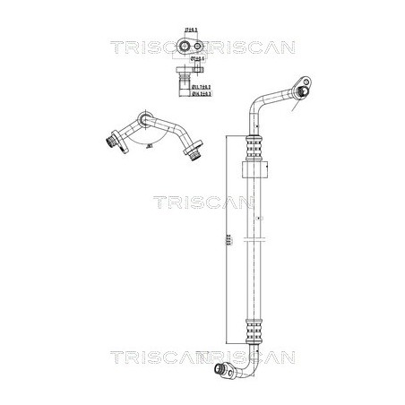 Tuyau De Clim Pour Peugeot 308 3008 5008 Citroën C4 II - DS 6477.AA