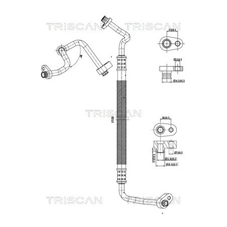 Tuyau De Clim Pour Peugeot Fiat Ducato Citroën 1614010280 1379563080 1615662280
