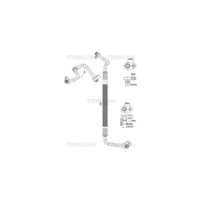 Tuyau De Clim Pour Peugeot Fiat Ducato Citroën 1614010280 1379563080 1615662280