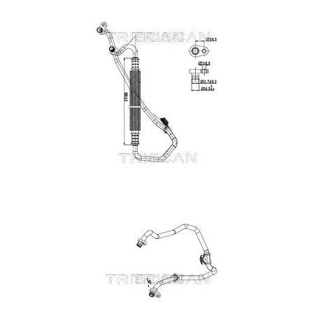 Tuyau De Clim Pour Peugeot 208 2008 I Citroën C3 III