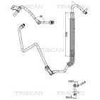 Tuyau De Clim Pour Peugeot 207 Citroën C3 Picasso 6460.XL 6460.TW 9670982980