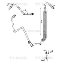 Tuyau De Clim Pour Peugeot 207 Citroën C3 Picasso 6460.XL 6460.TW 9670982980