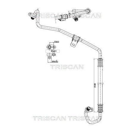 Tuyau De Clim Pour Peugeot Citroën C4 II Picasso Spacetourer C5 DS 9675103780