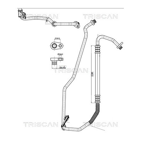 Tuyau De Clim Pour Peugeot 207 6460.TY 6460.TZ