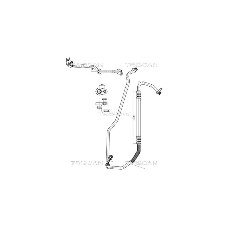 Tuyau De Clim Pour Peugeot 207 6460.TY 6460.TZ