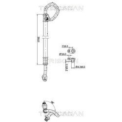Tuyau De Clim Pour Peugeot 407 Citroën C5 III 6477.77 6460.JA 6477.79 6460.JC