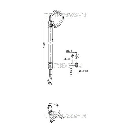 Tuyau De Clim Pour Peugeot 407 Citroën C5 III 6477.77 6460.JA 6477.79 6460.JC