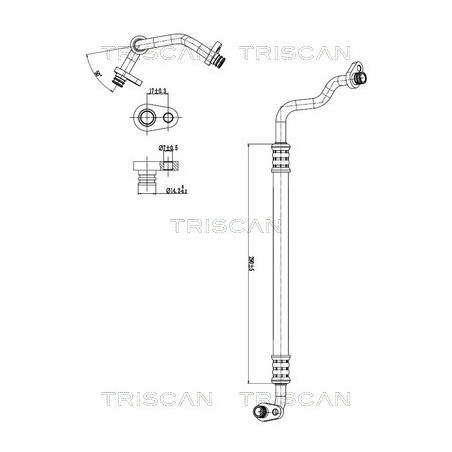 Tuyau De Clim Pour Citroën C4 Picasso 6460.XE 6477.D4