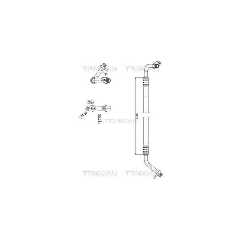 Tuyau De Clim Pour Peugeot Fiat Citroën 6477.F8 1401422280 6460.XT 6477.Q9