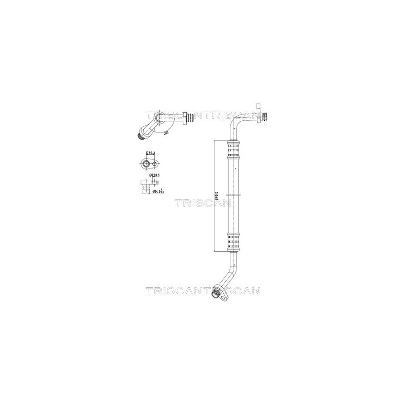 Tuyau De Clim Pour Peugeot 407 Citroën C5 III 6477.86 6460.JG 6460.ZK 6460.ZL
