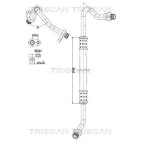 Tuyau De Clim Pour Peugeot Fiat Citroën 6460.VF 1440081080 6477.Q3 1498011080