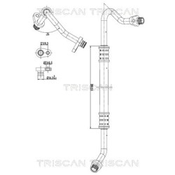 Tuyau De Clim Pour Peugeot Fiat Citroën 6460.VF 1440081080 6477.Q3 1498011080