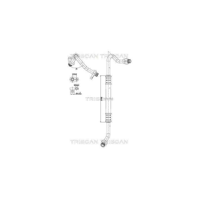 Tuyau De Clim Pour Peugeot Fiat Citroën 6460.VF 1440081080 6477.Q3 1498011080