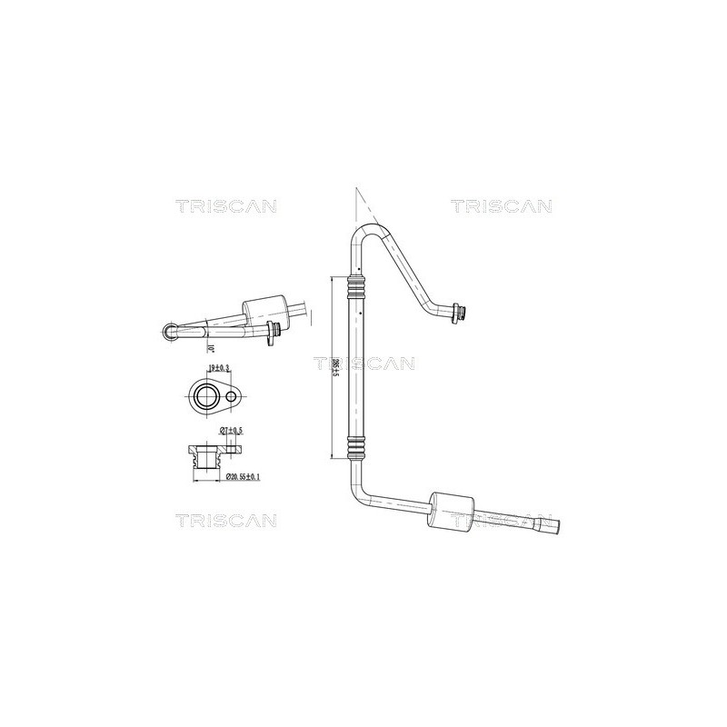 Tuyau De Clim Pour Peugeot 407 Citroën C5 III 6477.F0 6477.87