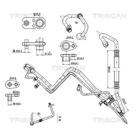 Tuyau De Clim Pour Peugeot Partner Citroën Berlingo 6460.SC