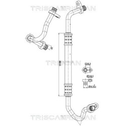 Tuyau De Clim Pour Peugeot 807 Expert Fiat Scudo Citroën C8 6477.P9 1440030980