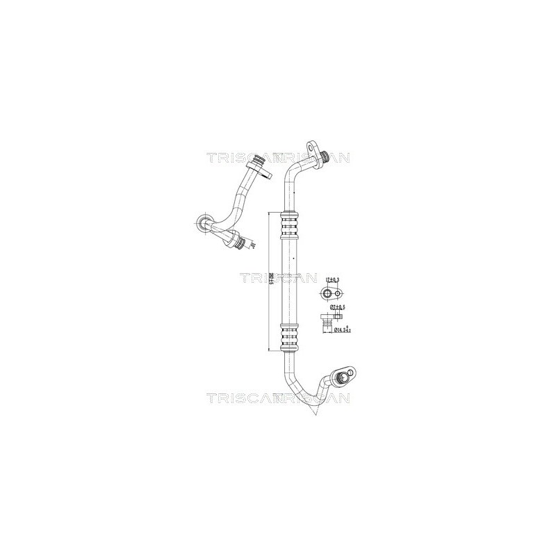 Tuyau De Clim Pour Peugeot 807 Expert Fiat Scudo Citroën C8 6477.P9 1440030980