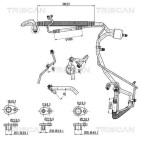 Tuyau De Clim Pour Peugeot Citroën C4 DS DS4/DS4 Crossback DS5 6477.G6 6477.H8