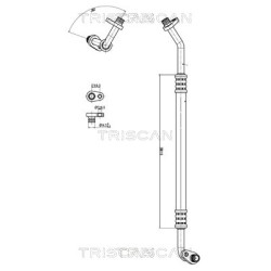 Tuyau De Clim Pour Peugeot 308 Citroën C4 II DS DS4/DS4 Crossback DS5 6477.G7