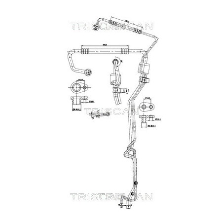 Tuyau De Clim Pour Peugeot Partner Citroën Berlingo 6460.CY