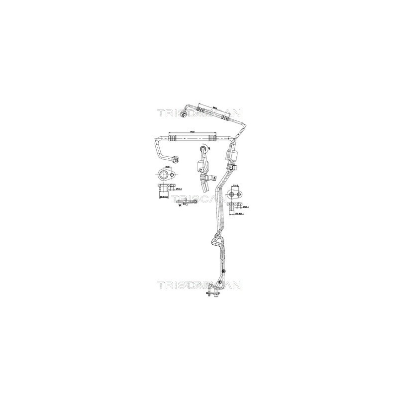 Tuyau De Clim Pour Peugeot Partner Citroën Berlingo 6460.CY