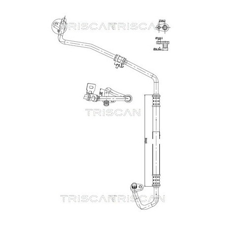 Tuyau De Clim Pour Peugeot 308 II 3008 5008 Partner Rifter Citroën Berlingo