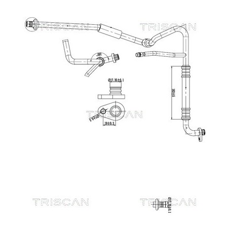 Tuyau De Clim Pour Peugeot 407 508 I Citroën C5 III C6