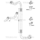 Tuyau De Clim Pour Peugeot 308 II 3008 5008 Partner Rifter Citroën Berlingo