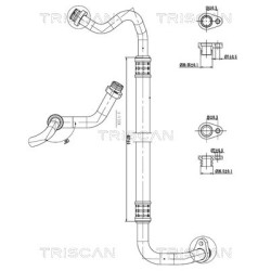 Tuyau De Clim Pour Peugeot 308 II 3008 5008 Partner Rifter Citroën Berlingo