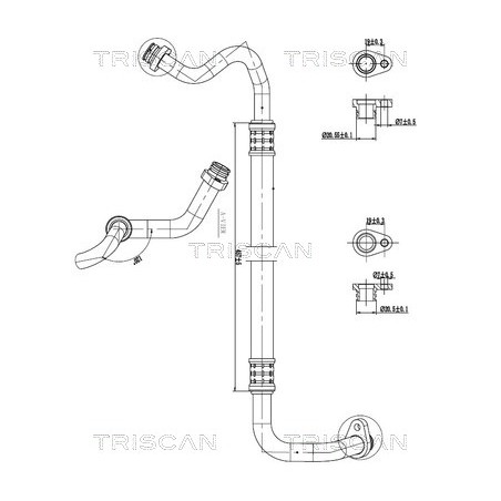 Tuyau De Clim Pour Peugeot 308 II 3008 5008 Partner Rifter Citroën Berlingo
