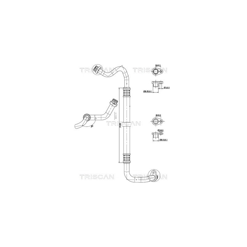 Tuyau De Clim Pour Peugeot 308 II 3008 5008 Partner Rifter Citroën Berlingo