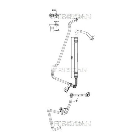 Tuyau De Clim Pour Peugeot 208 2008 I Citroën C3 II - DS3 DS 6477.K0