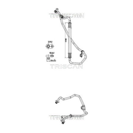 Tuyau De Clim Pour Peugeot 208 Citroën C3 II - C4 Cactus DS3 DS 9678308780
