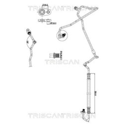 Tuyau De Clim Pour Peugeot 407 Citroën C5 III C6