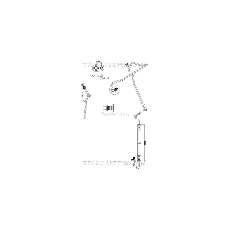 Tuyau De Clim Pour Peugeot 407 Citroën C5 III C6