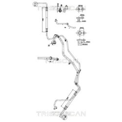 Tuyau De Clim Pour Peugeot Opel Fiat Toyota 9807761280 9838637580 SU001-B3566