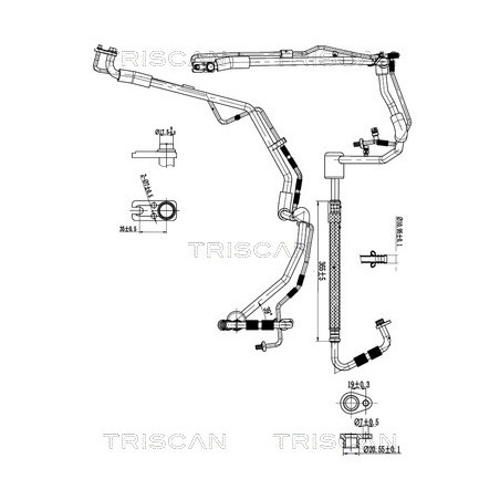Tuyau De Clim Pour Peugeot 807 Expert Fiat Scudo Citroën C8 6477.Q0 1440031380
