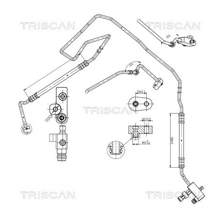Tuyau De Clim Pour Peugeot Fiat Ducato Citroën 1614007380 1379554080 1615662180