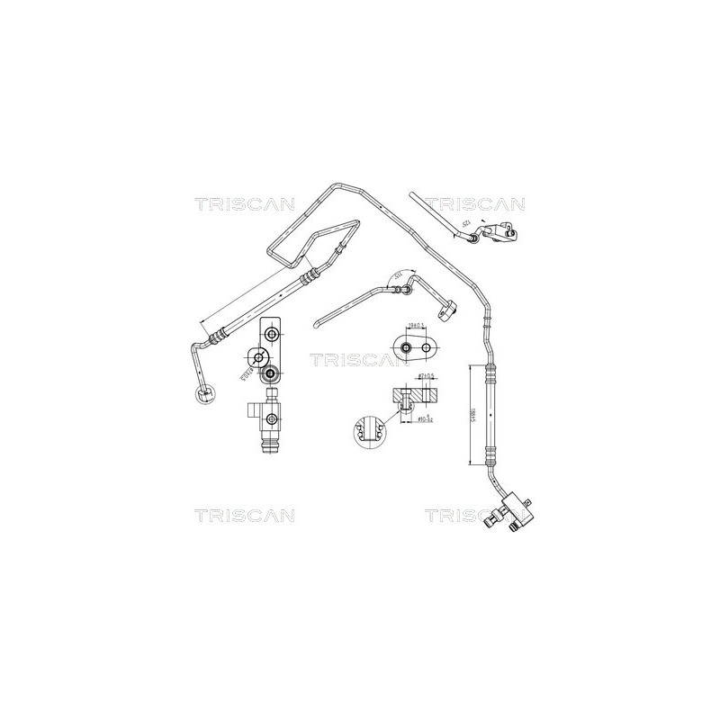 Tuyau De Clim Pour Peugeot Fiat Ducato Citroën 1614007380 1379554080 1615662180