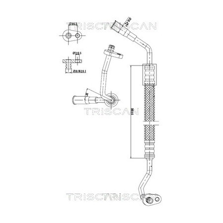 Tuyau De Clim Pour Peugeot Fiat Citroën 6460.VG 1440081180 6477.Q2 1498012080