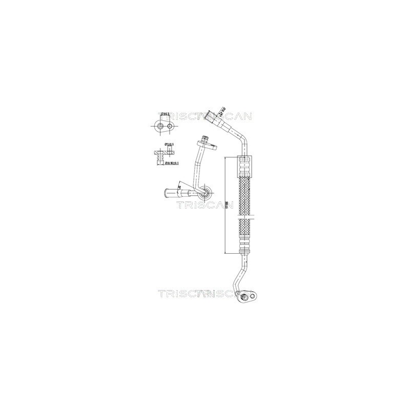 Tuyau De Clim Pour Peugeot Fiat Citroën 6460.VG 1440081180 6477.Q2 1498012080