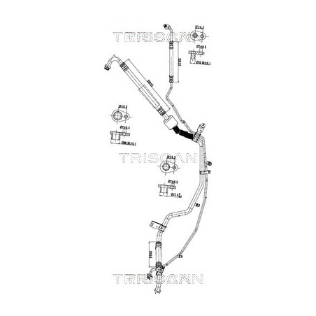 Tuyau De Clim Pour Peugeot Opel Citroën C3 II DS 9678309780 3640906 9827689280