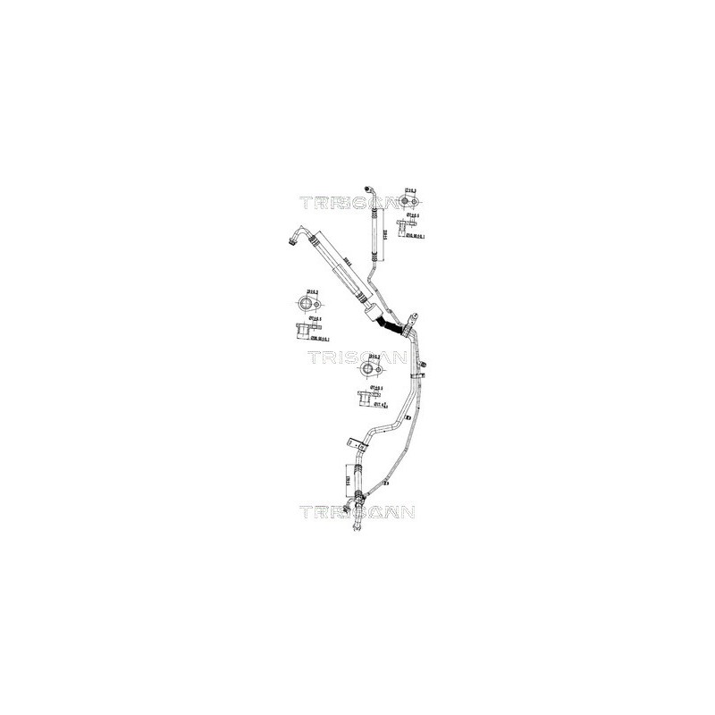 Tuyau De Clim Pour Peugeot Opel Citroën C3 II DS 9678309780 3640906 9827689280