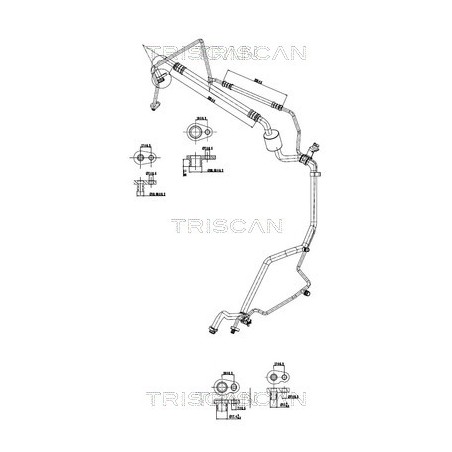 Tuyau De Clim Pour Citroën C2 C3 I 6460.GA 6460.GS 6460.KR 6460.RX 6460.V2