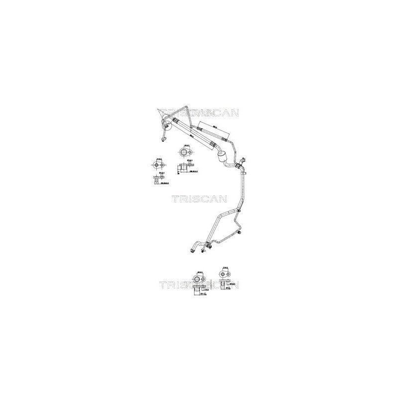Tuyau De Clim Pour Citroën C2 C3 I 6460.GA 6460.GS 6460.KR 6460.RX 6460.V2
