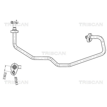 Tuyau De Clim Pour Peugeot 206 206+ 6457.ZP 6460.50 6460.JW