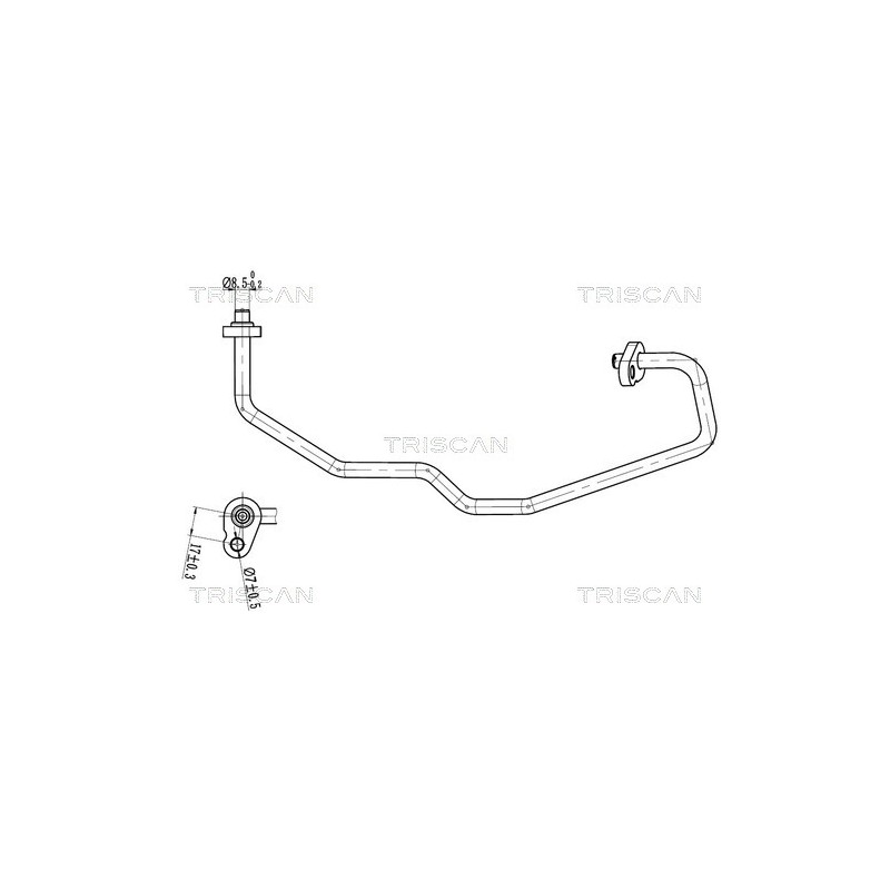 Tuyau De Clim Pour Peugeot 206 206+ 6457.ZP 6460.50 6460.JW