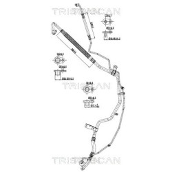 Tuyau De Clim Pour Peugeot 207 Citroën C3 Picasso 6460.TS 6477.F9 6477.N8