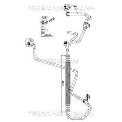 Tuyau De Clim Pour Peugeot 208 2008 I Citroën C3 III